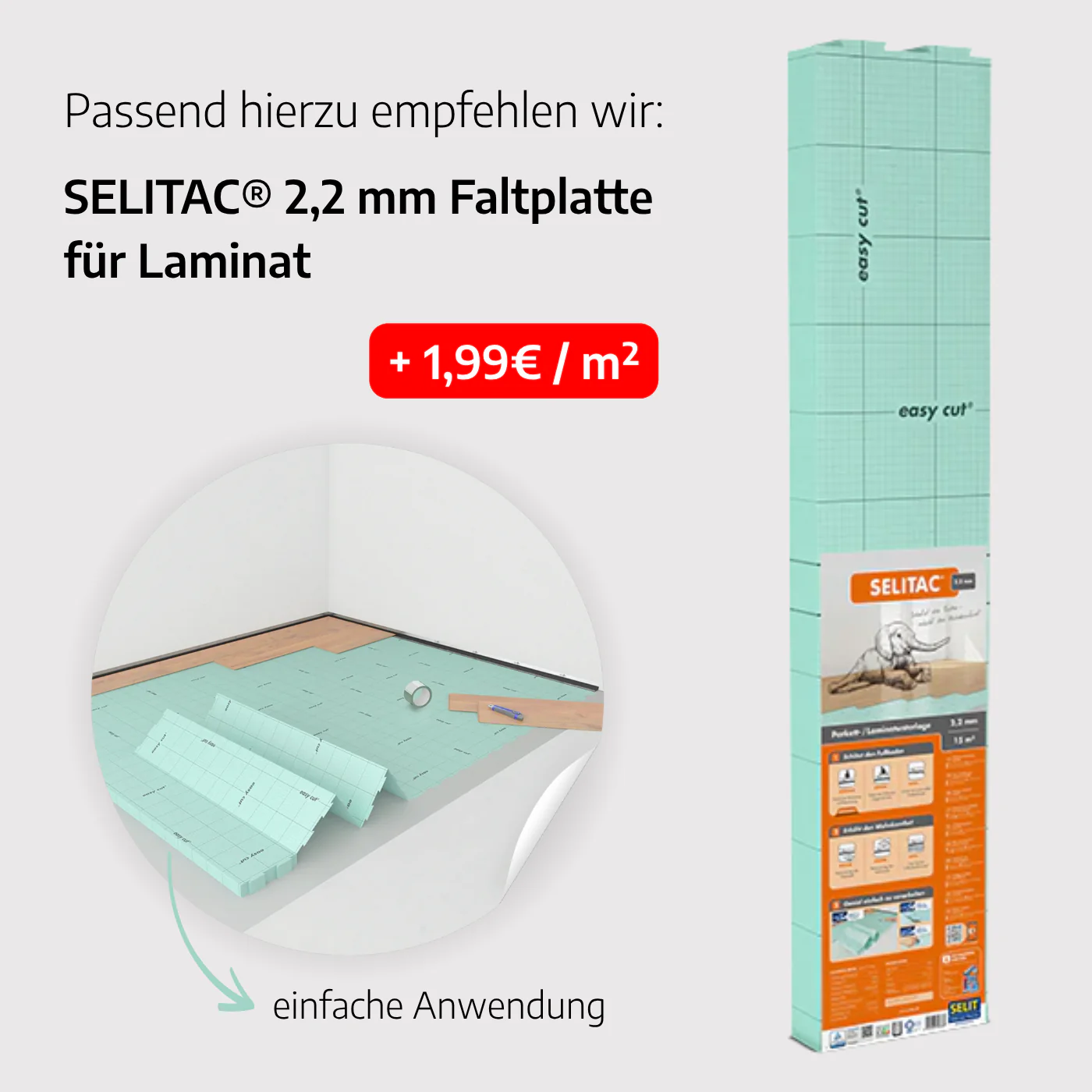 AKTION »Eiche Harmonie« Laminat Landhausdiele 8mm 1m² - Image 3