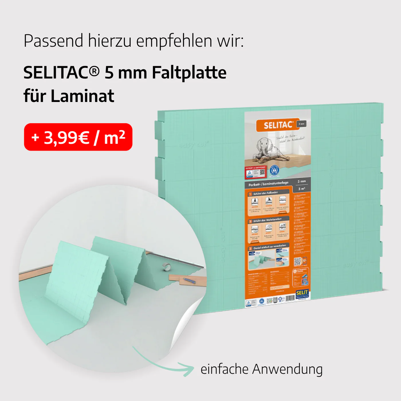 AKTION »Eiche Royal« Laminat Landhausdiele 8mm 1m² - Image 4