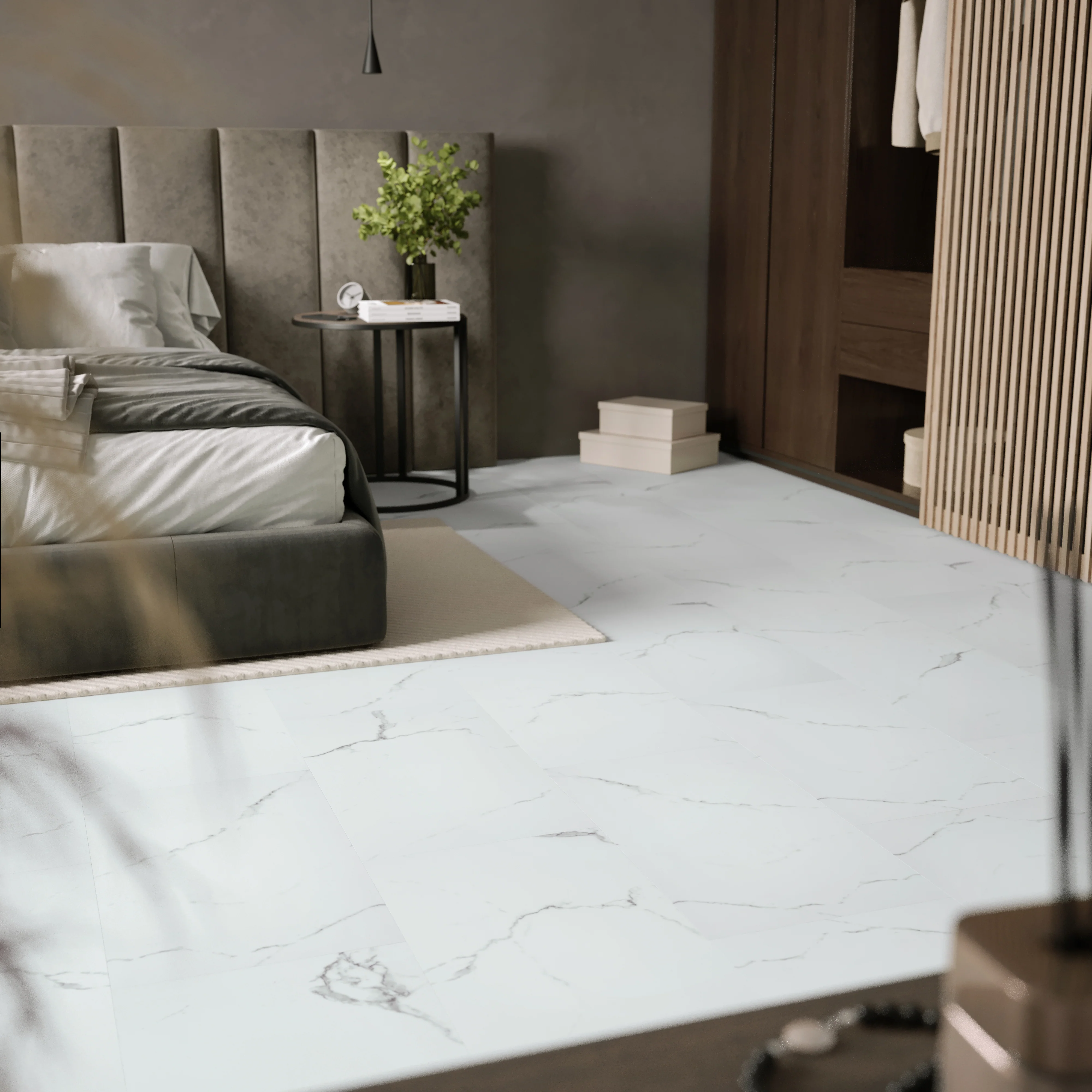 »Carrara Marmor« Klick-Vinylboden - Image 4