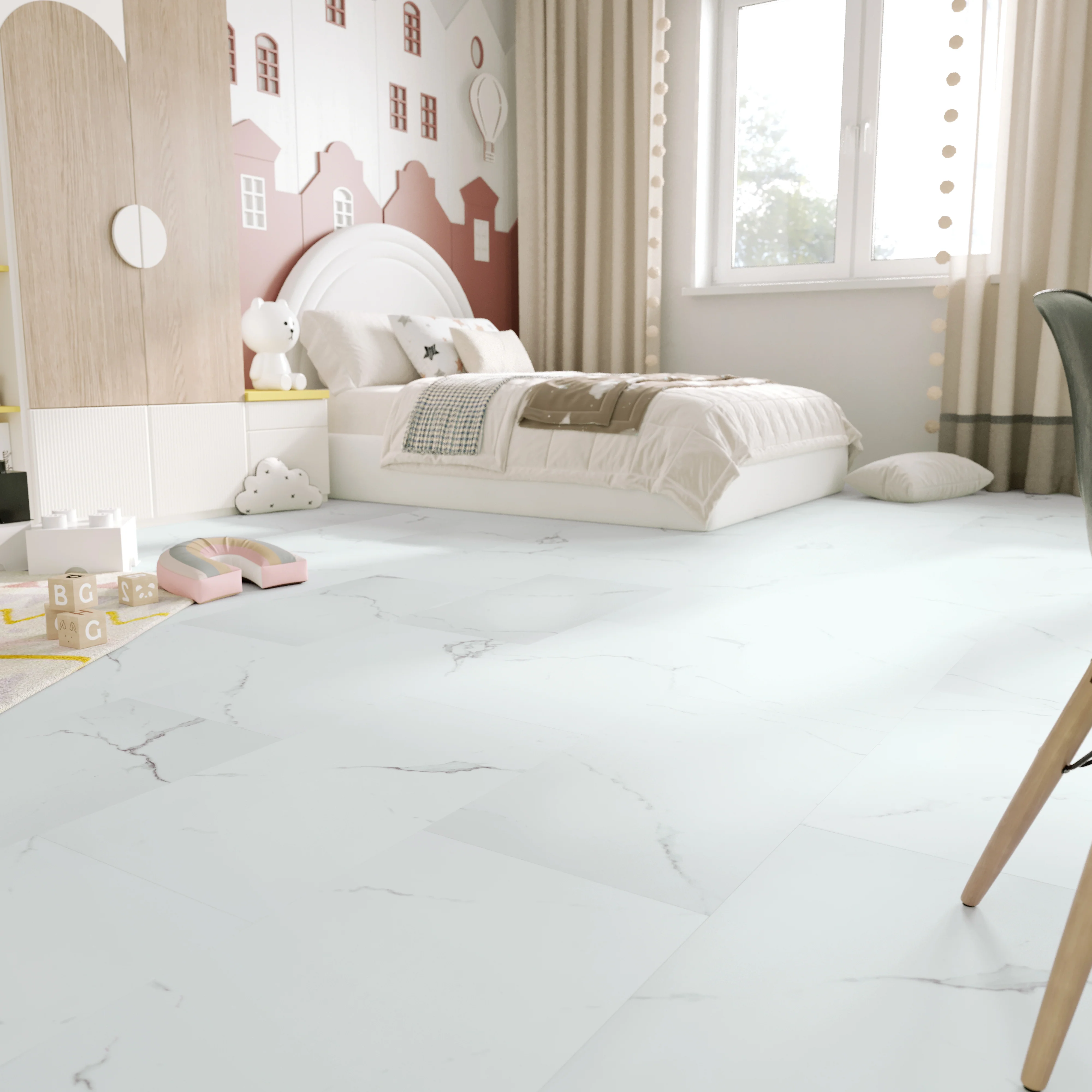 »Carrara Marmor« Klick-Vinylboden - Image 5