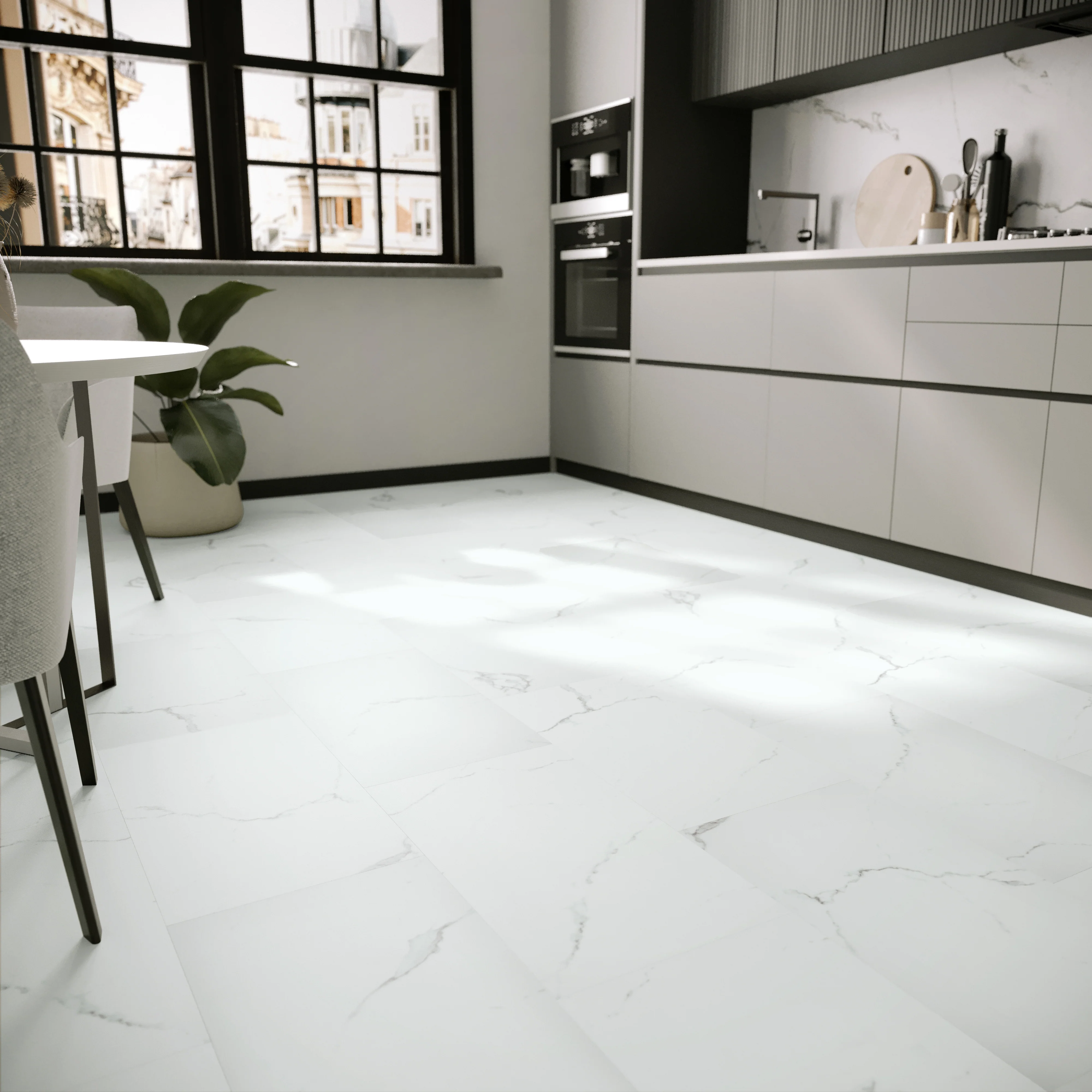 »Carrara Marmor« Klick-Vinylboden - Image 7