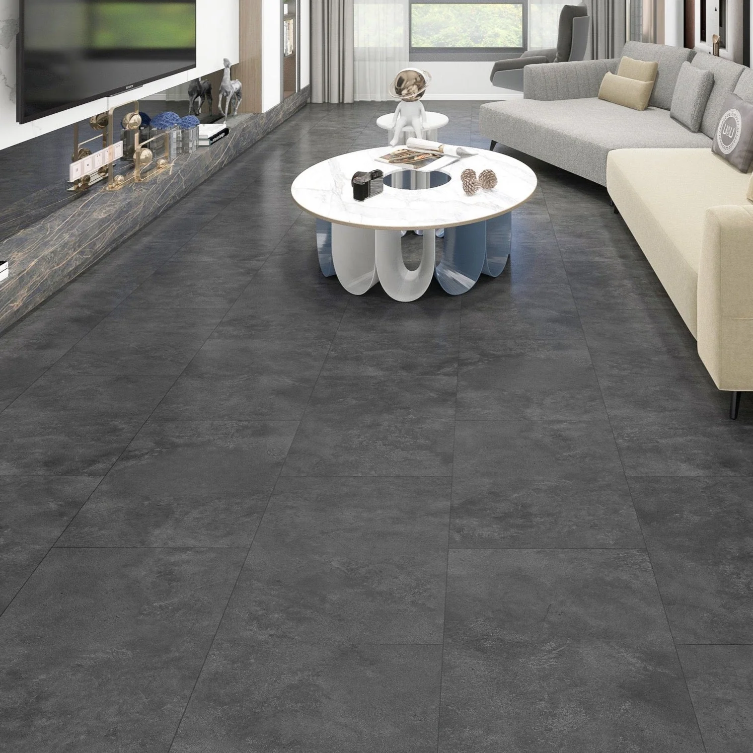 »Concrete Dark« Klick-Vinylboden 1m² - Image 2