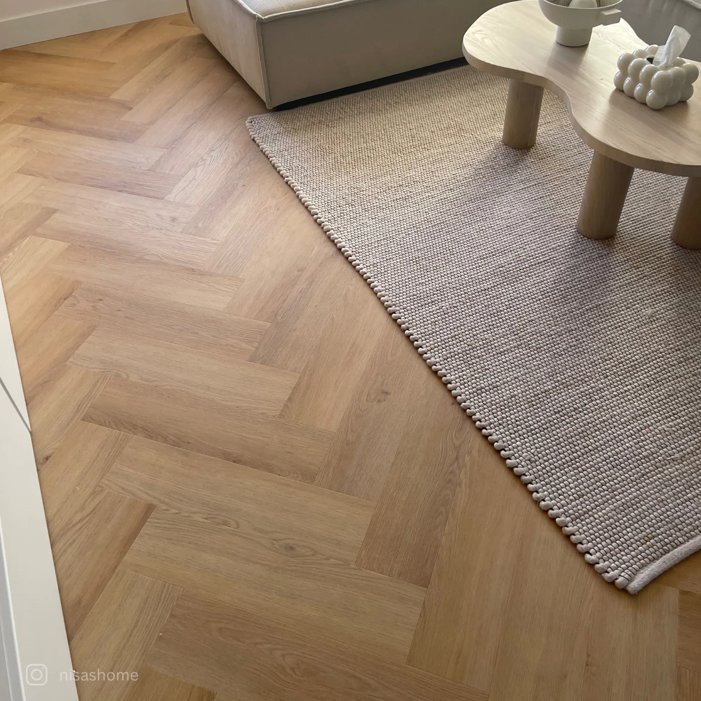 »Eiche Papaya« Fischgrät Klebevinyl 1m² - Image 8