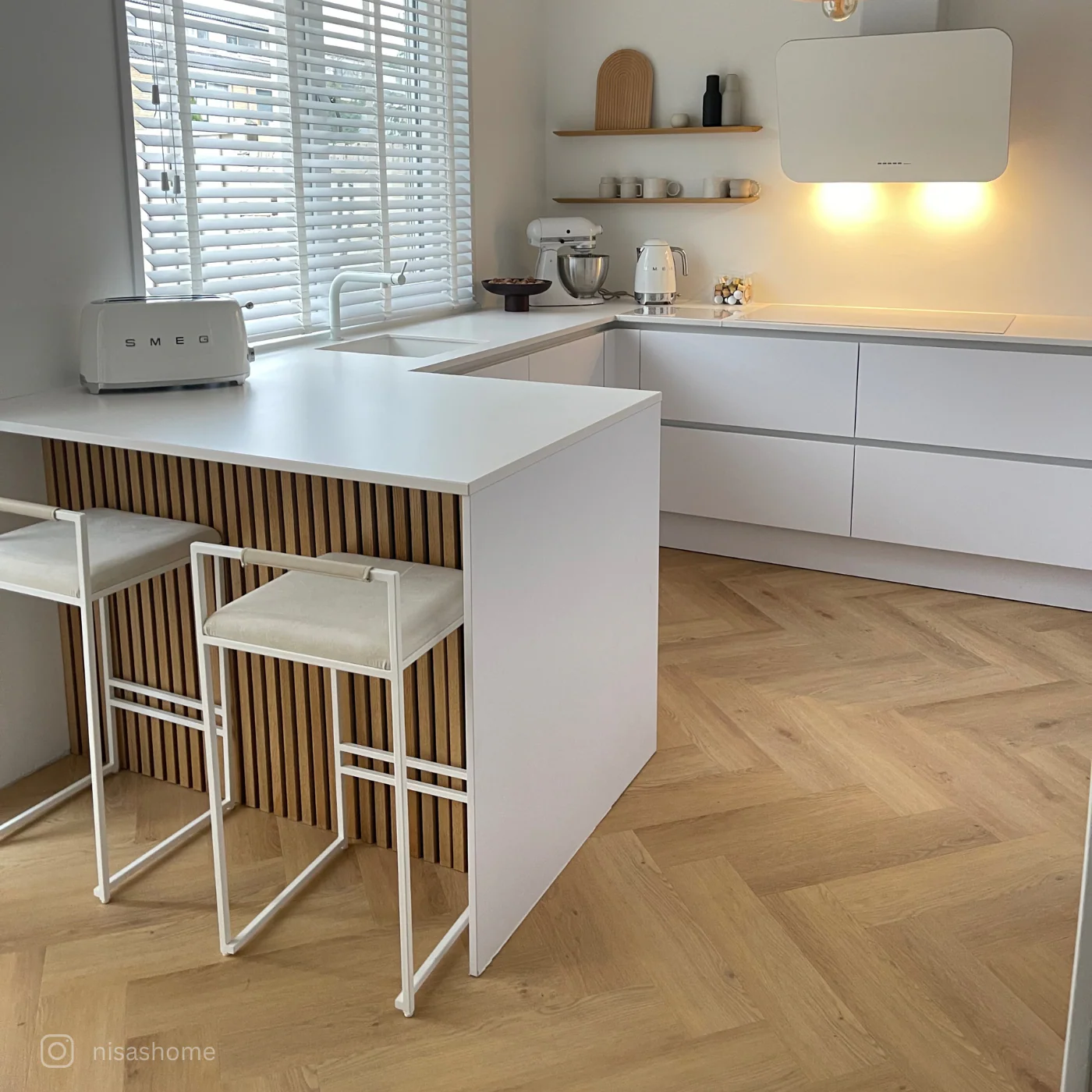 »Eiche Papaya« Klick-Vinylboden Fischgrät 1m² - Image 3