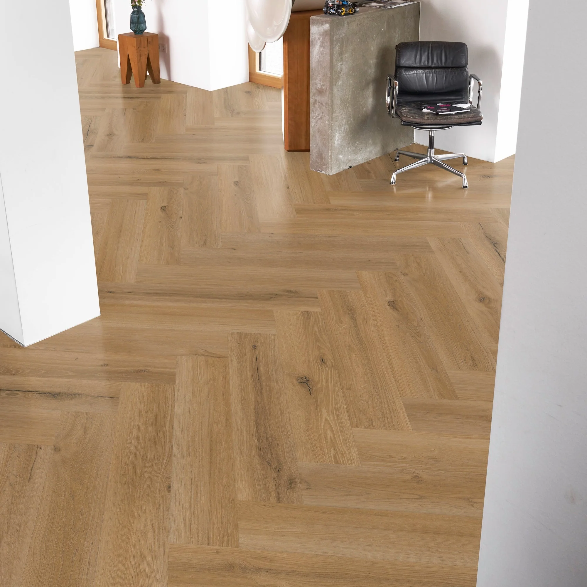 »Golden Oak« Premium Klick-Vinyl Fischgrät - Image 3