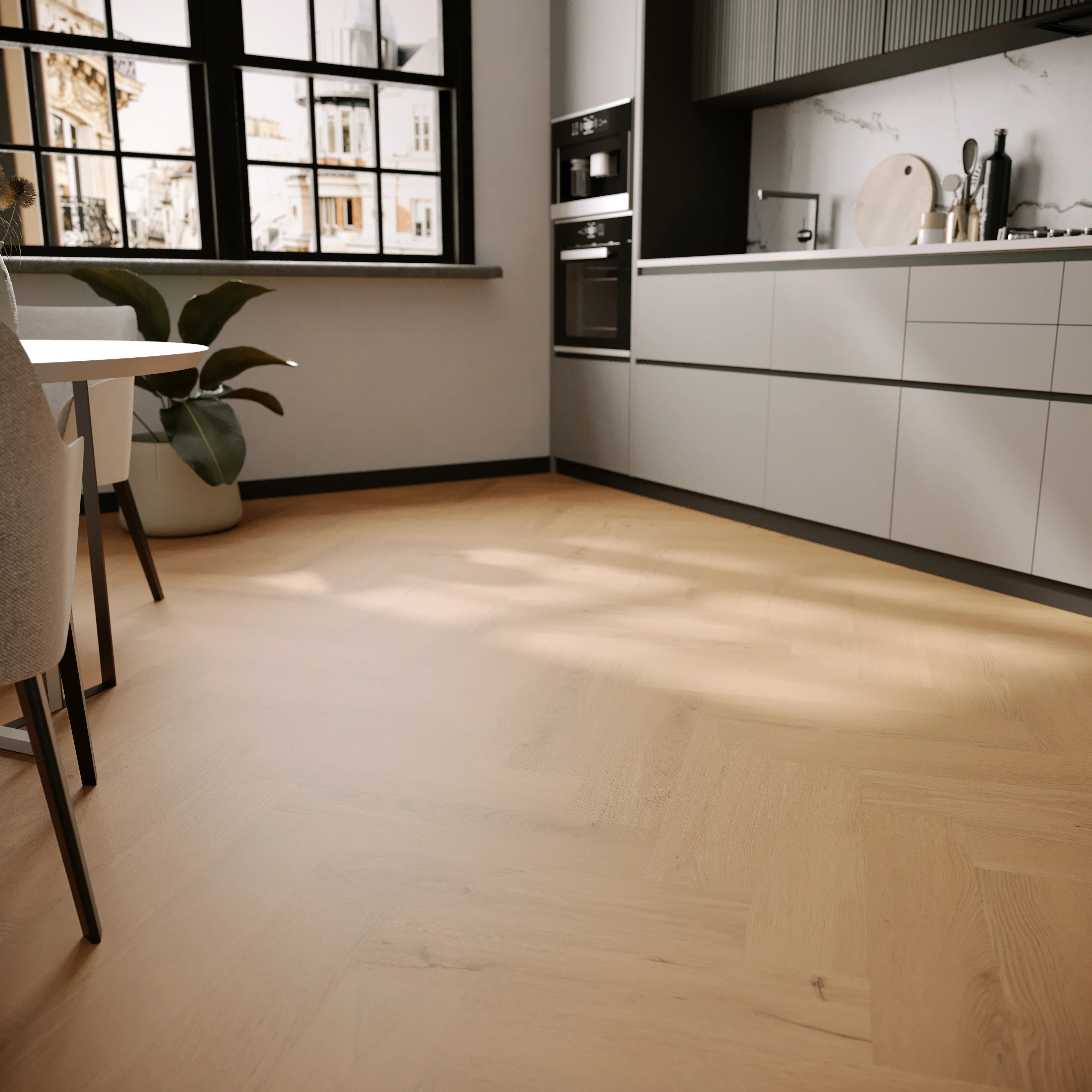 »Honey Oak« Premium Klick-Vinyl Fischgrät - Image 10
