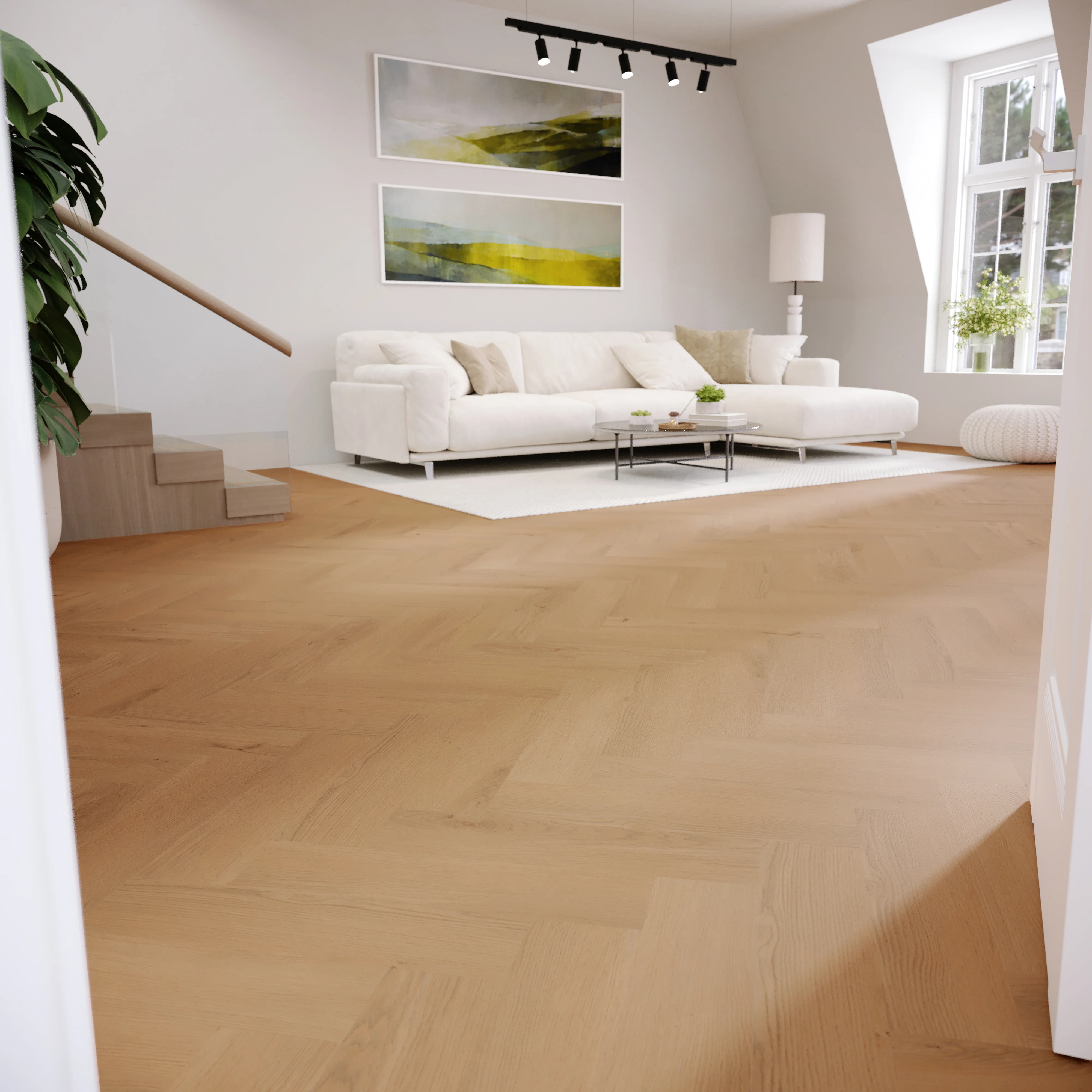»Honey Oak« Premium Klick-Vinyl Fischgrät - Image 11
