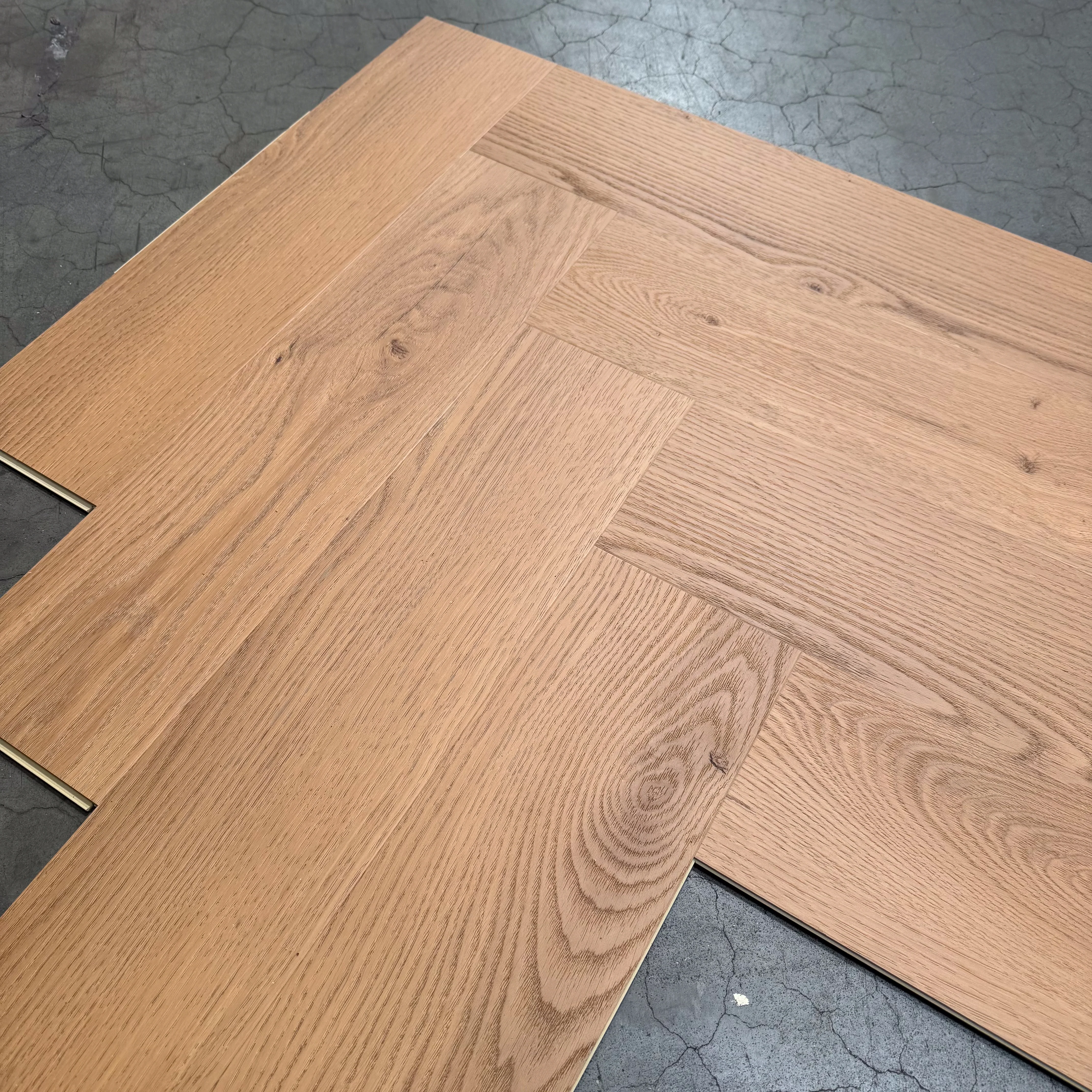 »Honey Oak« Premium Klick-Vinyl Fischgrät - Image 13