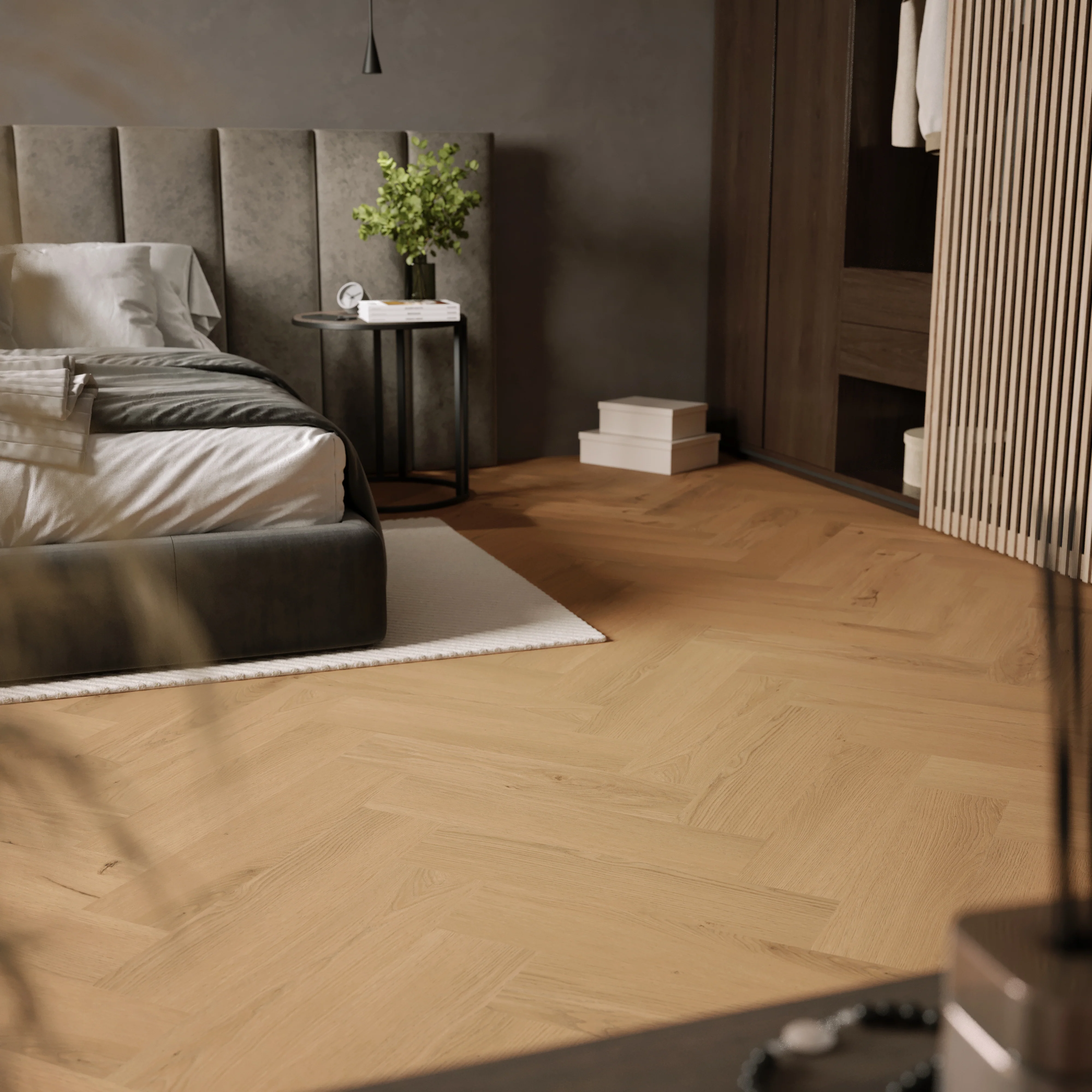»Honey Oak« Premium Klick-Vinyl Fischgrät - Image 7