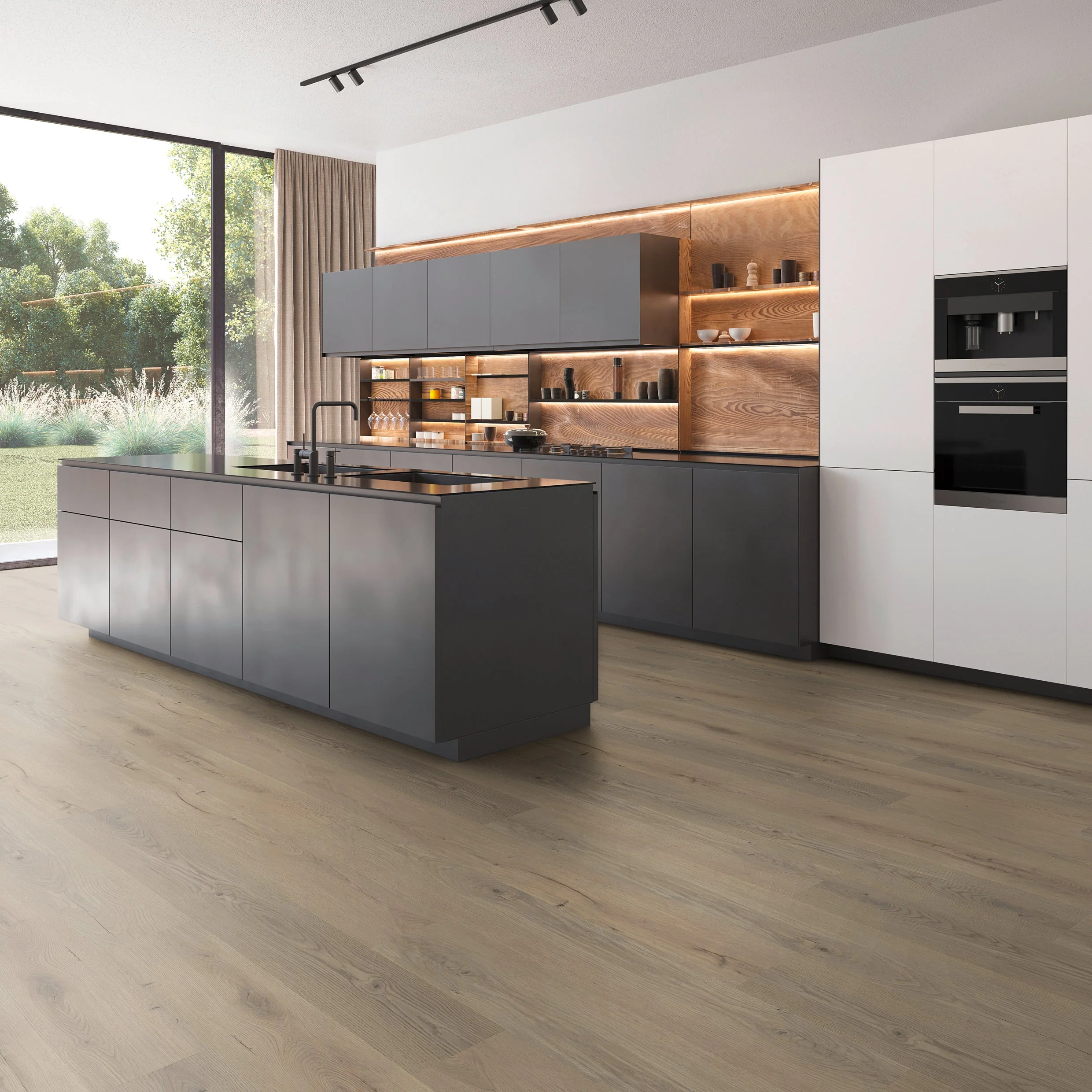 »Smoked Oak« Premium Klick-Vinyl 1m² - Image 2