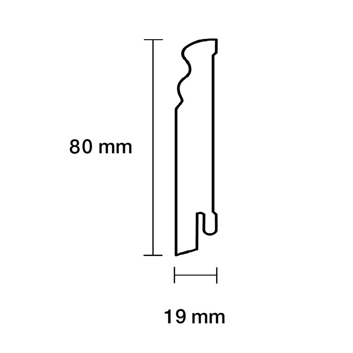 Sockelleiste Altberliner Profil Weiß 240cm - Image 8